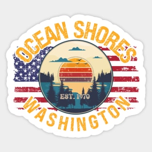 OCEAN SHORES WASHINGTON Sticker